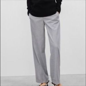 Babaton Grey Wide Leg Pants, size 8